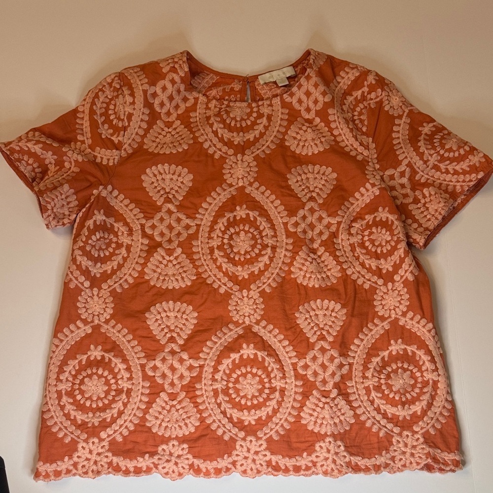 Eri + Ali Coralie Embroidered Blouse from Anthropologie